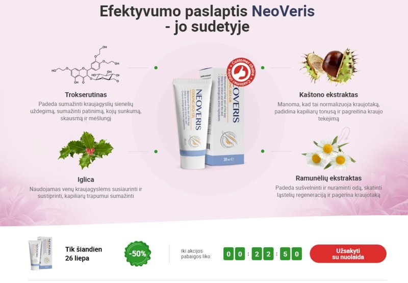 Neoveris - Lek na Stawy. Zmniejsz Ból i Podwyższone Ciśnienie